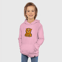 Толстовка детская хлопковая Funny Tiger, цвет: светло-розовый — фото 2
