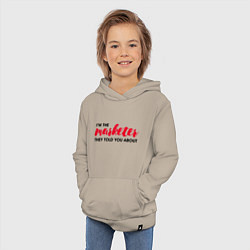 Толстовка детская хлопковая Тот самый маркетолог, цвет: миндальный — фото 2