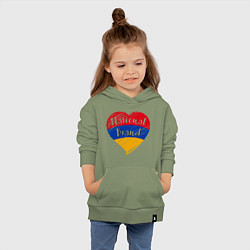 Толстовка детская хлопковая Armenian Brand, цвет: авокадо — фото 2
