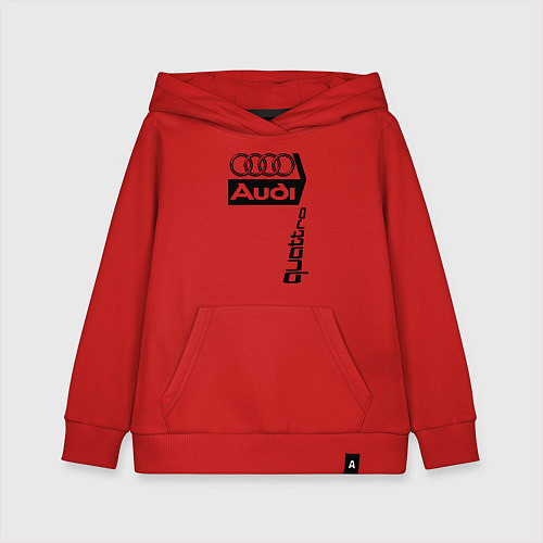 Детская толстовка-худи АудиAudi / Красный – фото 1