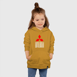 Толстовка детская хлопковая MITSUBISHI МИЦУБИСИ МИТСУБИСИ МИЦУБИШИ LOGO STYLE, цвет: горчичный — фото 2
