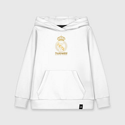 Детская толстовка-худи Real Madrid gold logo