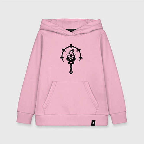 Детская толстовка-худи Darkest Dungeon Эмблема / Светло-розовый – фото 1