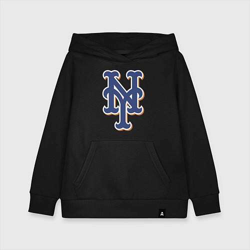 Детская толстовка-худи New York Mets - baseball team / Черный – фото 1