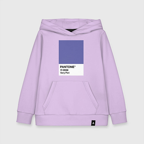 Детская толстовка-худи Цвет Pantone 2022 года - Very Peri / Лаванда – фото 1