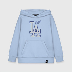 Толстовка детская хлопковая Los Angeles Dodgers - baseball team, цвет: мягкое небо