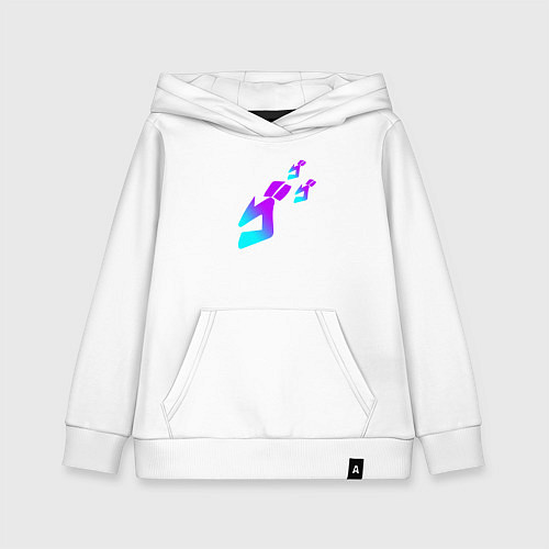 Детская толстовка-худи НЕОН СИМВОЛ JOJOS BIZARRE ADVENTURE / Белый – фото 1