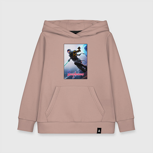 Детская толстовка-худи Ghostrunner Гостраннер / Пыльно-розовый – фото 1