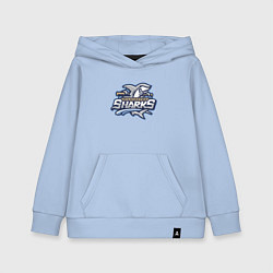 Детская толстовка-худи Wilmington sharks -baseball team