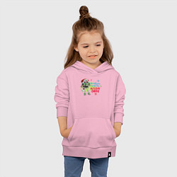 Толстовка детская хлопковая Buzz Holiday Cheer, цвет: светло-розовый — фото 2