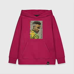 Толстовка детская хлопковая Neymar Junior - Brazil national team, цвет: маджента
