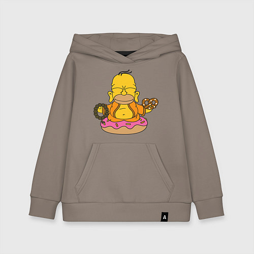 Детская толстовка-худи Hоmer cookie / Утренний латте – фото 1
