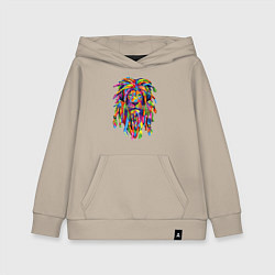 Толстовка детская хлопковая Lion dreaD, цвет: миндальный