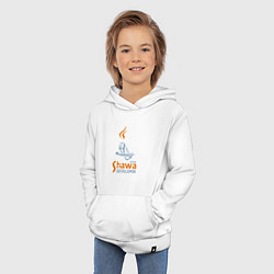 Толстовка детская хлопковая Senior Shawa Developer, цвет: белый — фото 2