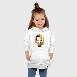 Толстовка детская хлопковая Джеймс Хетфилд поп арт, цвет: белый — фото 2