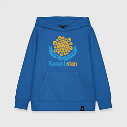 Толстовка детская хлопковая Казахстан - Kazakhstan, цвет: синий