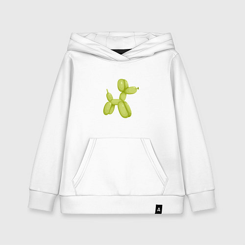 Детская толстовка-худи Шарик в форме собаки / Белый – фото 1