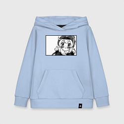 Толстовка детская хлопковая Кли глазки ангела Геншин Импакт, цвет: мягкое небо