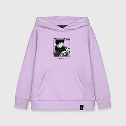 Толстовка детская хлопковая Ван-Пис, Трафальгар Ло Trafalgar Law, цвет: лаванда