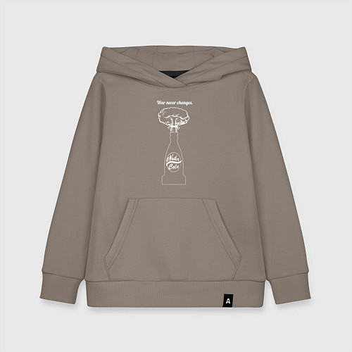 Детская толстовка-худи Война - это зло! Fallout / Утренний латте – фото 1