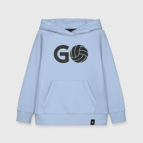 Детская толстовка-худи Go Volleyball / Мягкое небо – фото 1
