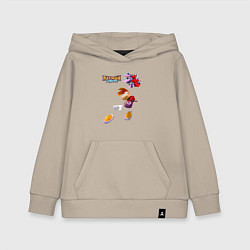 Толстовка детская хлопковая Rayman в прыжке, цвет: миндальный