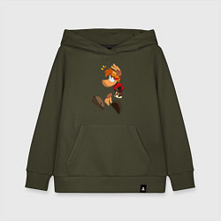 Толстовка детская хлопковая Rayman Рэйман Legends, цвет: хаки