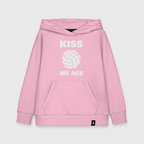 Детская толстовка-худи Kiss - My Ace / Светло-розовый – фото 1