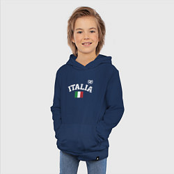 Толстовка детская хлопковая Футбол Италия, цвет: тёмно-синий — фото 2