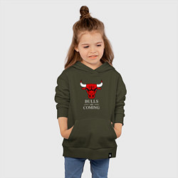 Толстовка детская хлопковая Chicago Bulls are coming Чикаго Буллз, цвет: хаки — фото 2