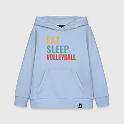 Детская толстовка-худи Eat - Sleep - Volleyball