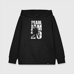 Толстовка детская хлопковая Pearl Jam, группа, цвет: черный