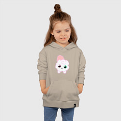 Толстовка детская хлопковая Toca Kitchen котик, цвет: миндальный — фото 2