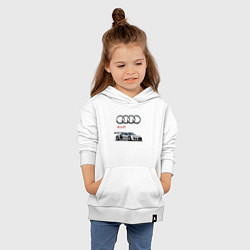 Толстовка детская хлопковая Audi Germany, цвет: белый — фото 2