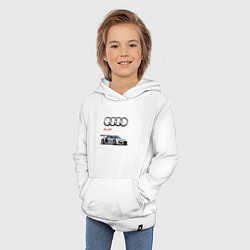 Толстовка детская хлопковая Audi Germany, цвет: белый — фото 2