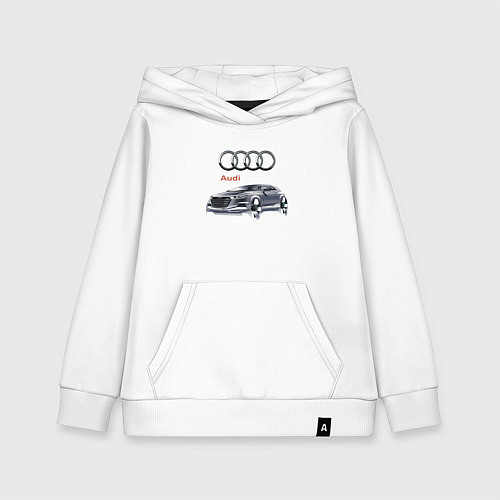 Детская толстовка-худи Audi Germany Car / Белый – фото 1