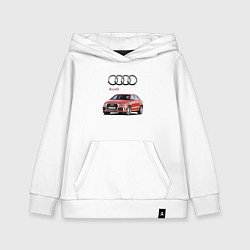 Толстовка детская хлопковая Audi Germany Prestige, цвет: белый