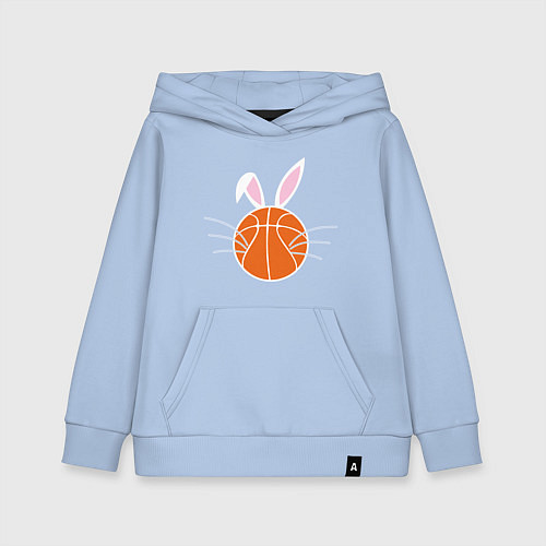 Детская толстовка-худи Basketball Bunny / Мягкое небо – фото 1