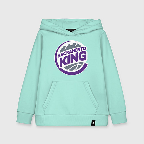 Детская толстовка-худи Sacramento King / Мятный – фото 1