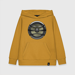 Толстовка детская хлопковая Subwoofer, цвет: горчичный