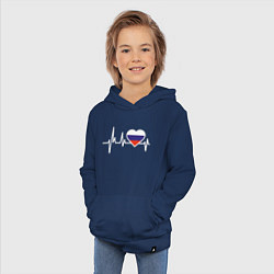 Толстовка детская хлопковая Пульс России, цвет: тёмно-синий — фото 2