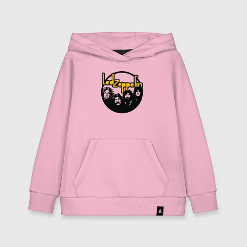 Детская толстовка-худи Led Zeppelin Лед Зеппелин / Светло-розовый – фото 1