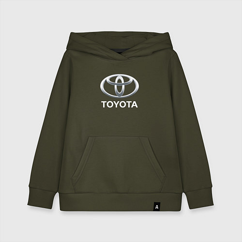 Детская толстовка-худи TOYOTA 3D Logo / Хаки – фото 1