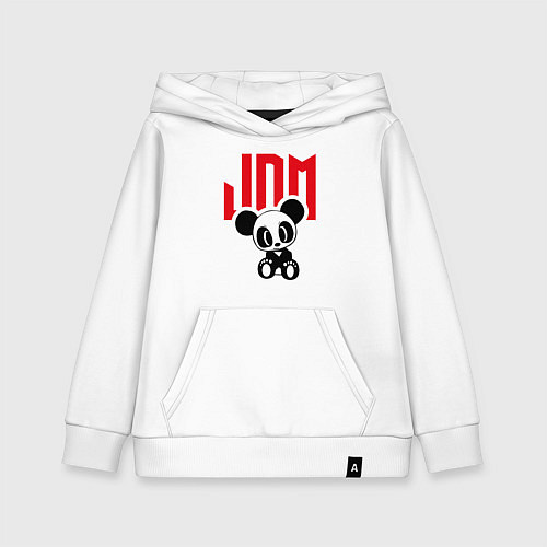 Детская толстовка-худи JDM Panda Japan / Белый – фото 1