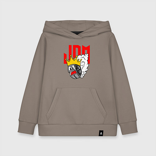 Детская толстовка-худи JDM Wheel King / Утренний латте – фото 1