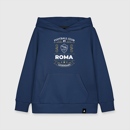 Детская толстовка-худи Roma FC 1 / Тёмно-синий – фото 1