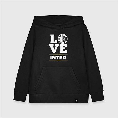 Детская толстовка-худи Inter Love Classic / Черный – фото 1