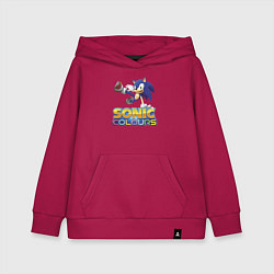 Толстовка детская хлопковая Sonic Colours Hedgehog Video game, цвет: маджента