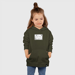 Толстовка детская хлопковая Spy Family Heh Семья Шпиона, цвет: хаки — фото 2