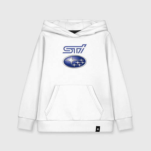 Детская толстовка-худи SUBARU STI FS / Белый – фото 1